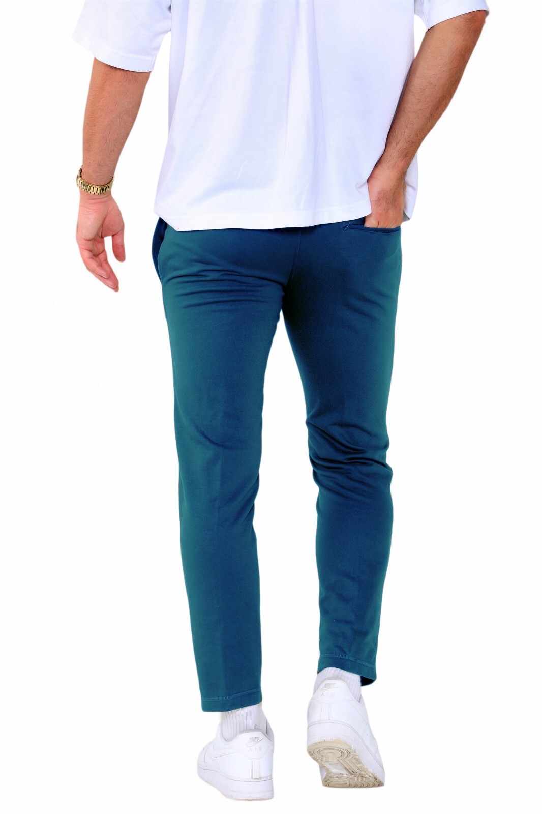 Ex M&S Mens Jogging Tracksuit Bottoms Jogger Open Hem Cotton Rich UK S