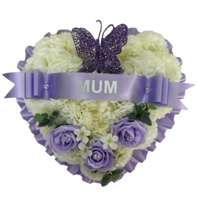 Herz künstliche Trauer Blumen Kranz Denkmal Grab Hommage Grab Rosen Mama