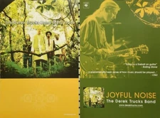 Derek Trucks Band 2002 Joyful Noise 2 sided promo poster Flawless New Old Stock