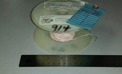  200 FT Spool IMS M16878/4BDE93 26Awg White & Orange SPC Cable Wire 19/38 600V