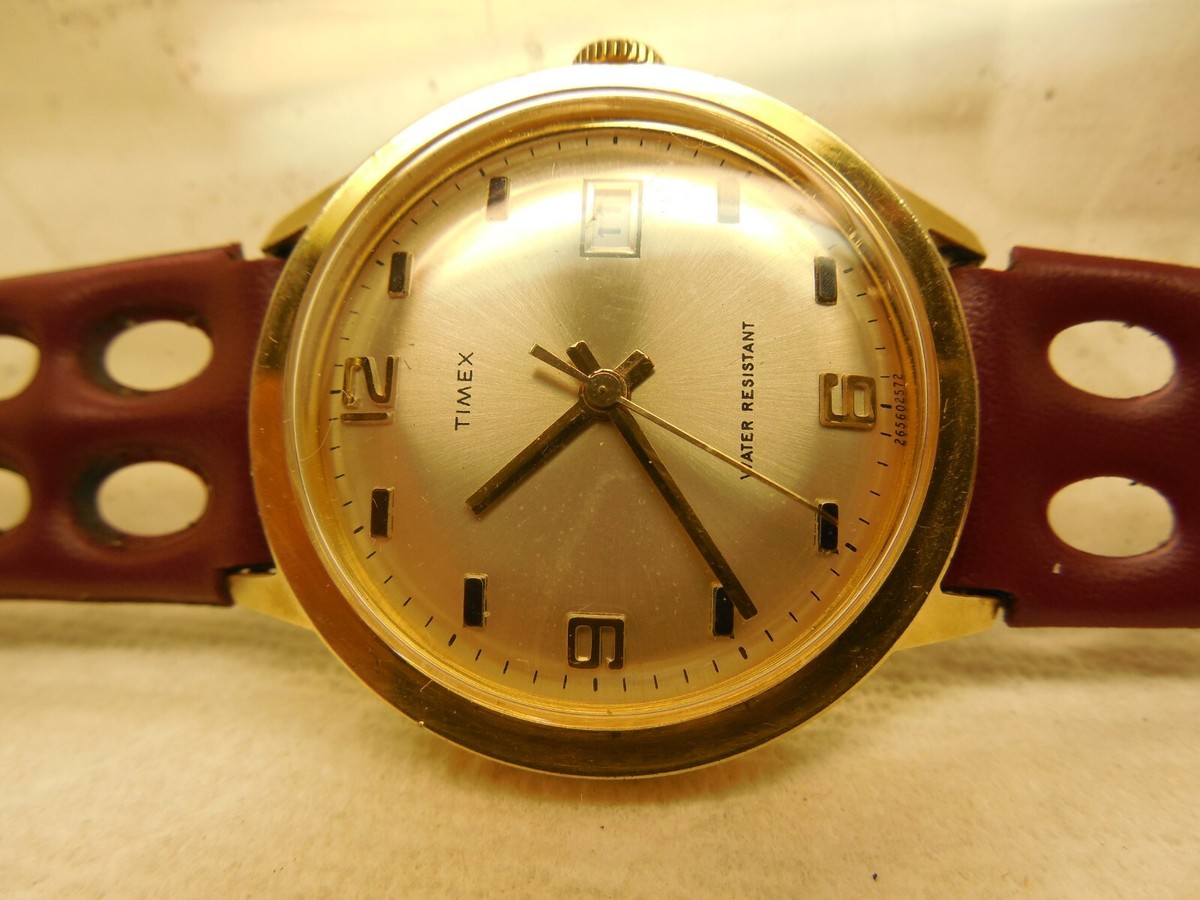 Vintage Timex - They Are Manual Wind-Up Watches with Gold Mesh Bands. One Works. ???? ????: ????. Originally unleashed onto the  main image 3