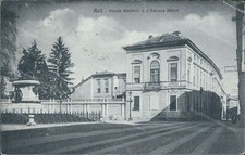 cz452 cartolina asti citta' piazza umberto I e palazzo alfieri piemonte