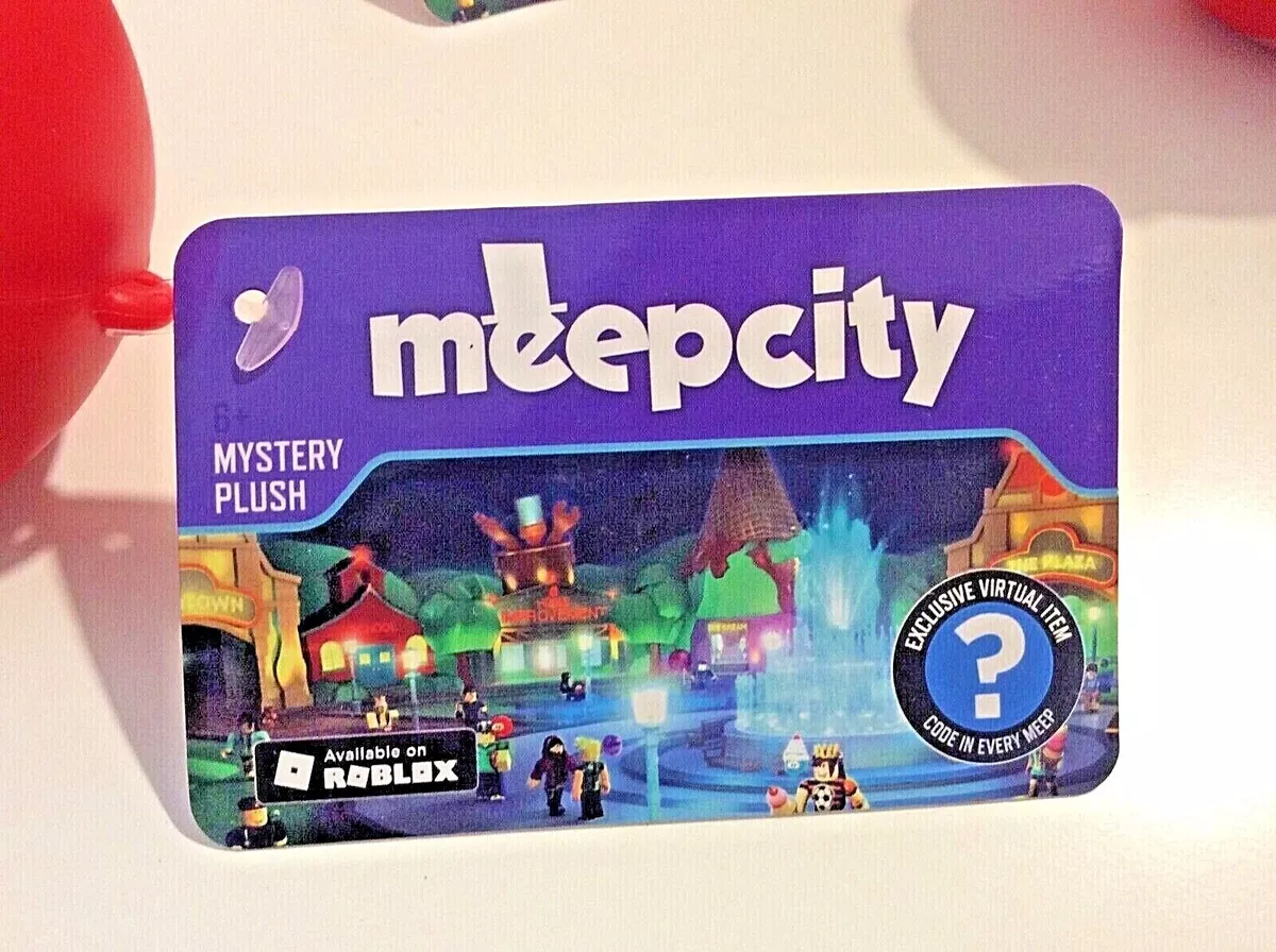 Roblox Action Collection - Micro Plush Series 1 Meep City Mystery Pack  [Includes Exclusive Virtual Item] 