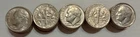 1991-P ROOSEVELT DIME ROLL (CIRCULATED CONDITION)
