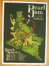 FILLMORE POSTER era Pearl Jam Brad South America Tour 2005