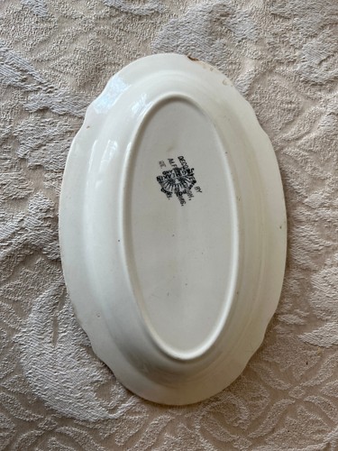 Incoronazione di Edoardo VIII 1937 Targa ovale commemorativa 9 1/2" J & G Meakin - Foto 2 di 5