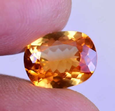 4.70 Ct Natural Yellow Grossular Garnet Africa, VVS1 Certified