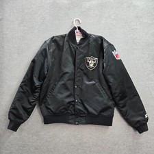 VINTAGE Oakland Raiders Men Jacket L Starter Logo Embroidered Pro Line 90s USA