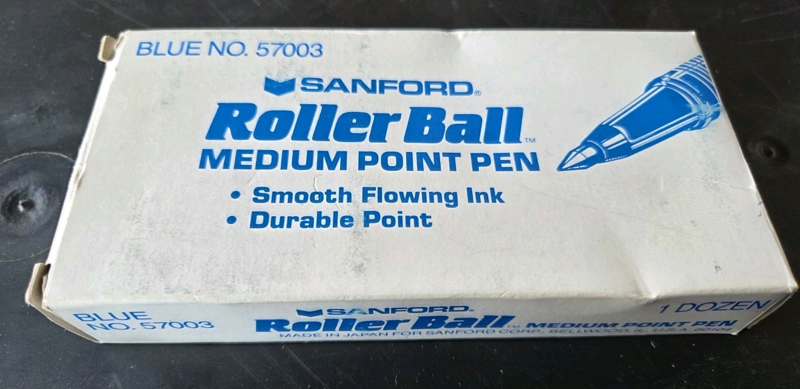 NOS Vintage Sanford Roller Ball Pens Blue 57003 Medium Point