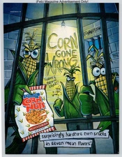 Corn Nuts Nabisco Original Crunchy Snack Corn Gone Wrong 2001 Advertisement