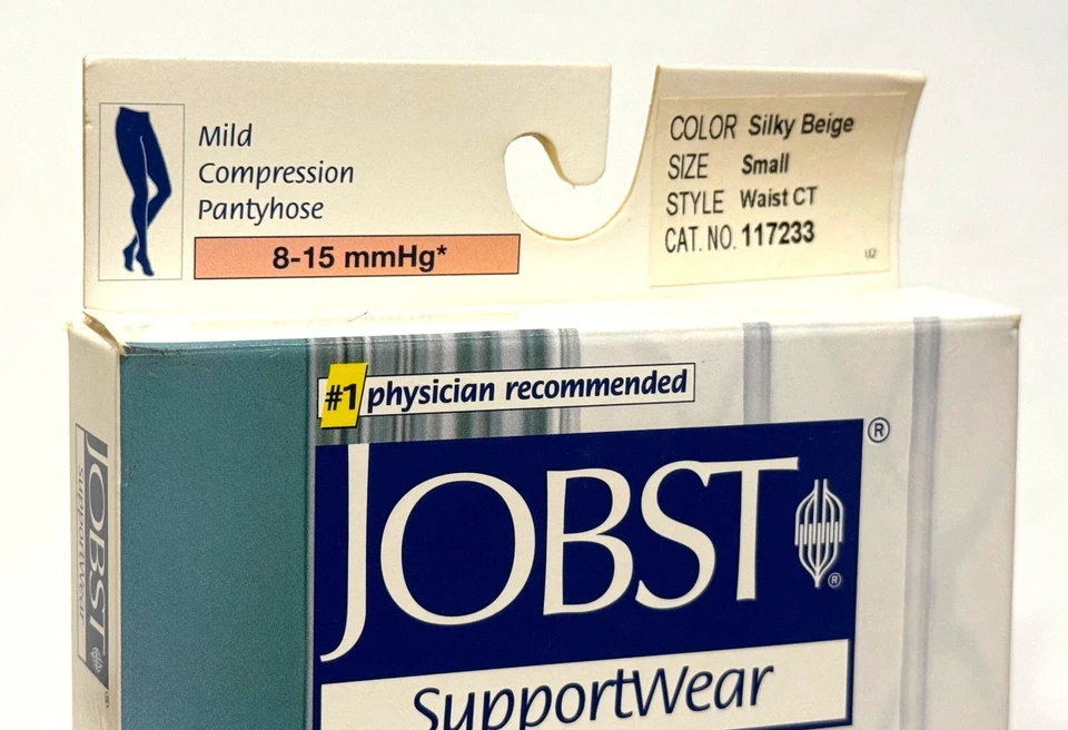 Pantimedias Jobst Supportwear Ultra Sheer Mild Comp pequeñas CT 8-15 mmHg beige sedoso Foto 3 de 4