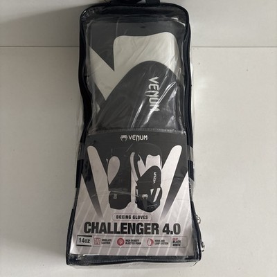 Venum Challenger 4.0 Boxhandschuhe 14 oz Schwarz/Weiß Neu OVP
