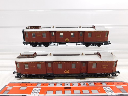 2x Trix Int H0 DC Gepäckwagen KLEINTEILE FEHLEN NEM KKK 1131 M 1133 M #EC47-0,5 | Zustand: Gebraucht