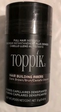 Topping Hair Building Fibers for Thinning Hair Dark Brown