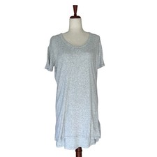 DemyLee New York Women's Dress 100% Cotton Tunic Scoopneck Boho Quiet Luxury