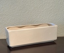 Vintage 1970s, Haeger, Extra Large Planter, Succulents, Scalloped Center, Ivory