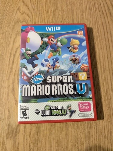 New Super Mario Bros. U + New Super Luigi U Nintendo Wii U 2013 Complete In Box