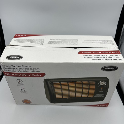 Optimus H-2210F Portable Electric 1320 Watt Radiant Heater Adjustable Temp - Picture 2 of 8