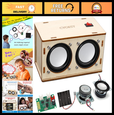 DIY Bluetooth Speaker Kit for Kids & Adults - STEM Science Project, Electronics