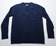 Style  Co. Women's Solid Long Sleeve V-Neck Sweater WR4 Industrial Blue Size XS