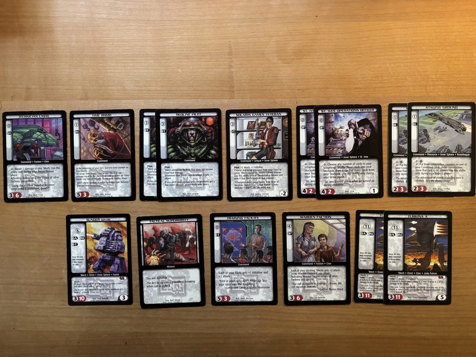 BattleTech CCG, Mechwarrior Expansion, 57 LOWER CONDITION CARDS incl. Prometheus - Image 2 of 2