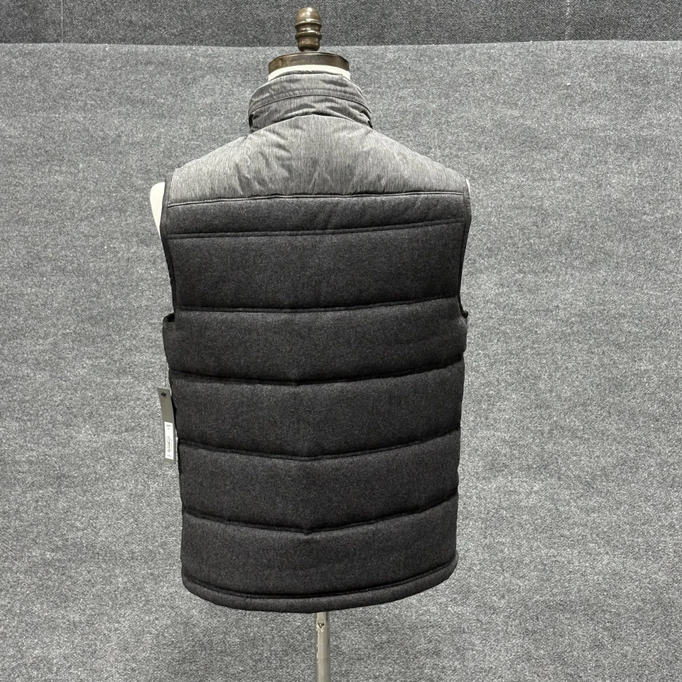 APT. 9 Puffer Vest Mens Small Charcoal Gray Mixed Media Wool Blend MA53Z001RR - Image 2 of 4