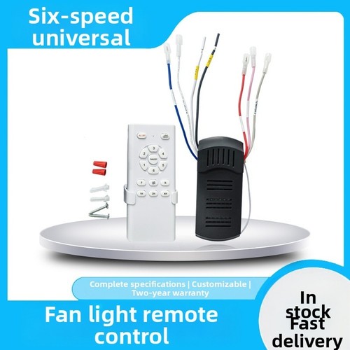 Ceiling Fan Light Remote Control 40W 60W 6 Speeds 100 240V Input Voltage - Picture 1 of 23