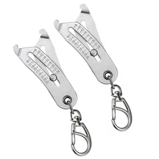 2* Bolt & Nut Identifier Gauge Size Gauge Precise Bolt Size Finder Keychain Tool