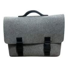 Mad Rabbit Kicking Tiger M.R.K.T Gray Felt Bag With Shoulder Strap And Insert