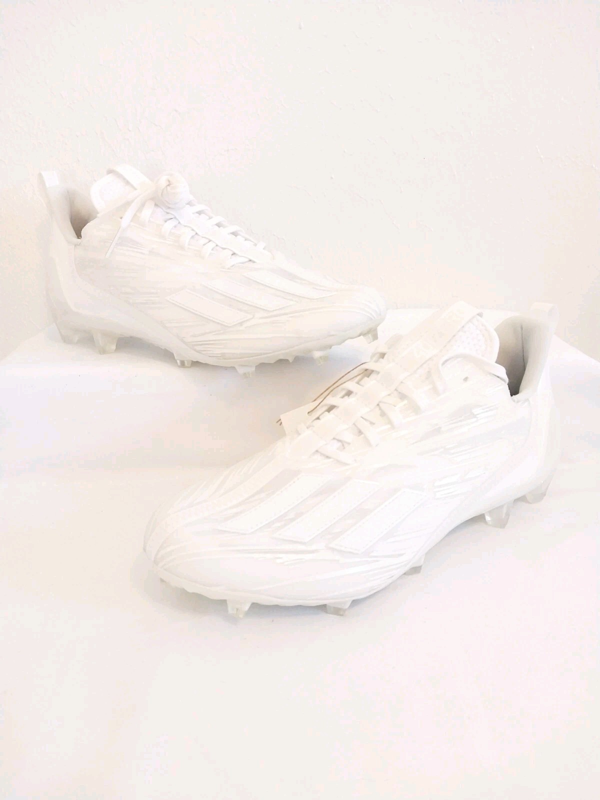 Adidas Adizero Triple White Football Cleats Mens Size 8.5 thumbnail 8