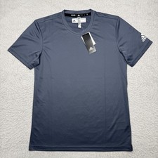 NWT Adidas ClimaTech Aeroready Short Sleeve Athletic T-Shirt Gray Men's Size M