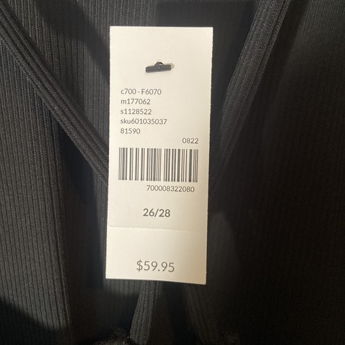 Lane Bryant schulterfreie schwarze Bluse Größe 26/28 Übergröße 4X - Bild 3 von 7
