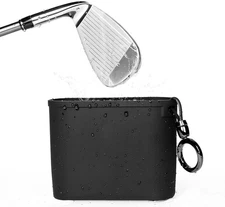 Golf Club & Ball Cleaner Bag - Detachable Clip, Silicone Golf Club Cleaner