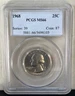 1968 25C Washington Quarter Dollar PCGS MS66