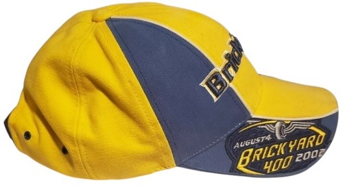 Vintage 2002 Nascar Brickyard 400 Hat Yellow / Blue - Picture 8 of 12