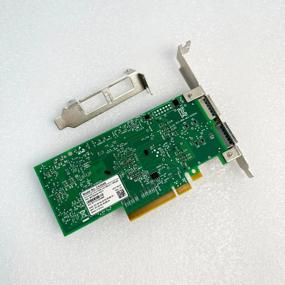 Mellanox ConnectX-3 MCX354A-FCBT CX354A VPI 40/56GbE Dual-Port QSFP Adapter - Image 3 of 4
