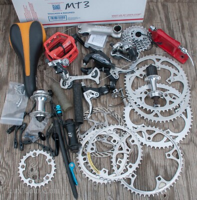 Vintage MTB3 Bike Shimano Derailleur Brakes Cassette Chainrings Mountain Bicycle