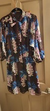 Ann Taylor size small maroon floral dress