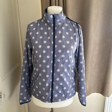 Cath Kidston Foldaway Raincoat Button Spot Twill Short Jacket Polyester Bnwt
