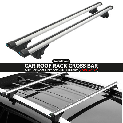 Universal 47.2Inch Car Roof Racks Cross Bars Crossbar Luggage Carrier Anti-theft