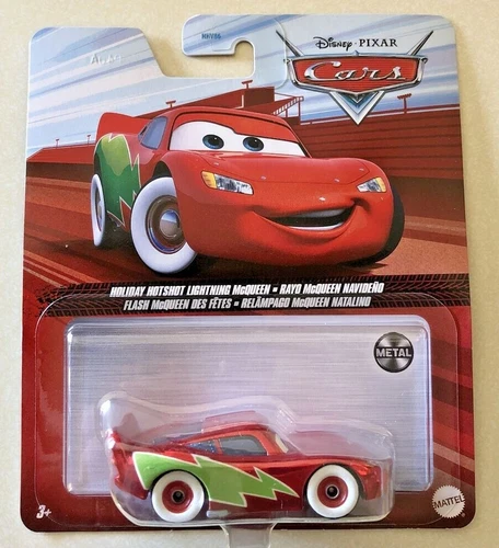 NEW 2022 Disney Pixar Cars Holiday Hotshot Lightning McQueen VHTF - Picture 1 of 2