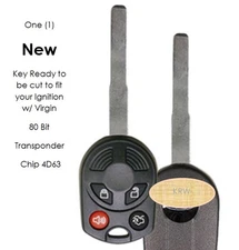 Remote control key 4d63 315 MHz Fob Uncut Transmitter fab STR-5921709 164R8046