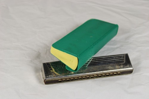 B10 / Old Hohner Harmonica - Model Echo With Plastic Bag - 5 1/2x1 3/16in/41 - Picture 14 of 15