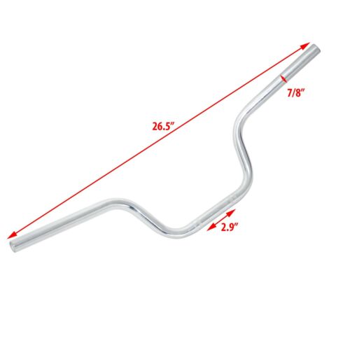 7/8" Handlebar Chrome Plated For Yamaha RX100 RD350 Motorcycle Universal Fit AEs - Bild 2 von 9