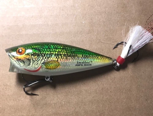 Heddon Excalibur Pop'n Image Bill Dance Top Water Popper Fishing Lure 3"