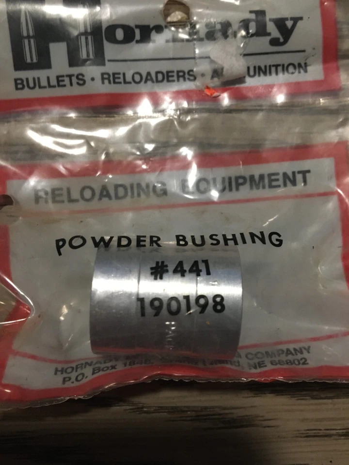 Buje en polvo Hornady Pacific #441 nuevo stock antiguo Foto 2 de 2