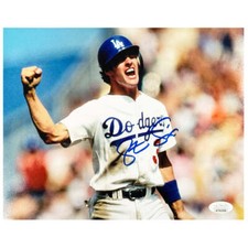 Steve Sax Signed Los Angeles Pose 1 Baseball 8x10 Photo (JSA)