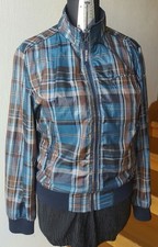GIACCA PENN RICH BY WOOLRICH TG M BLU AZZUTTO TARTAN
