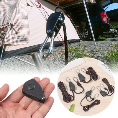 Lifting Tensioner Ratchet Hangers Adjustable Rope Fastener Fixed Buckle Pulley