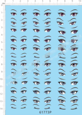 Clay Garage Kits Doll Figures EYES collections P Model Kit Water Decal